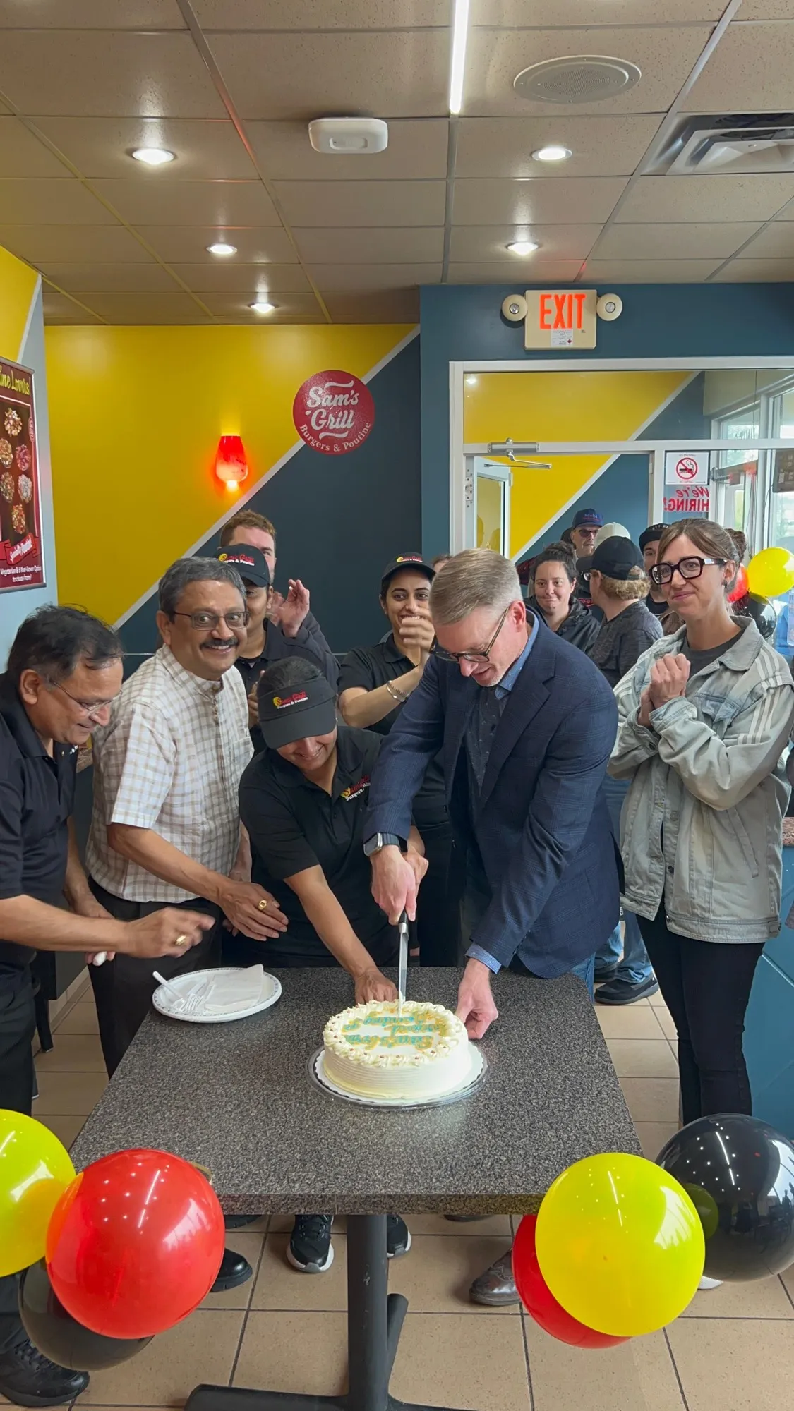 Swift Current Grand Opening Cake Cutting